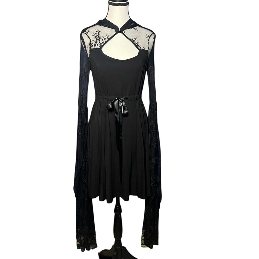 Killstar Women’s Black Gothic Lace Dress Size Large